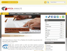 Tablet Screenshot of kozaanaliz.com